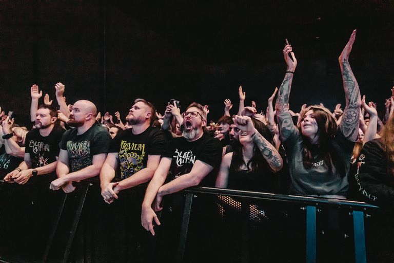 Trivium performing live at AEC Theatre in Adelaide